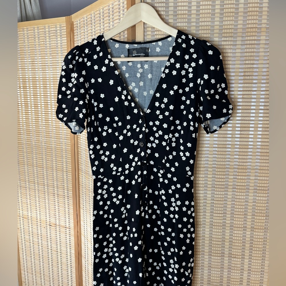 Reformation France Button Front Jumpsuit - Picture 4 of 6